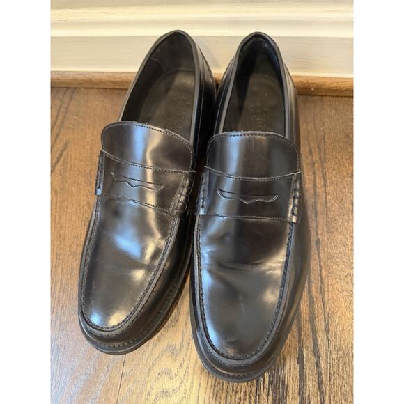 Crosby Square Newhaven Penny Loafer Black Men\'s 8.5/9 Leather NEW READ $400 main image 7